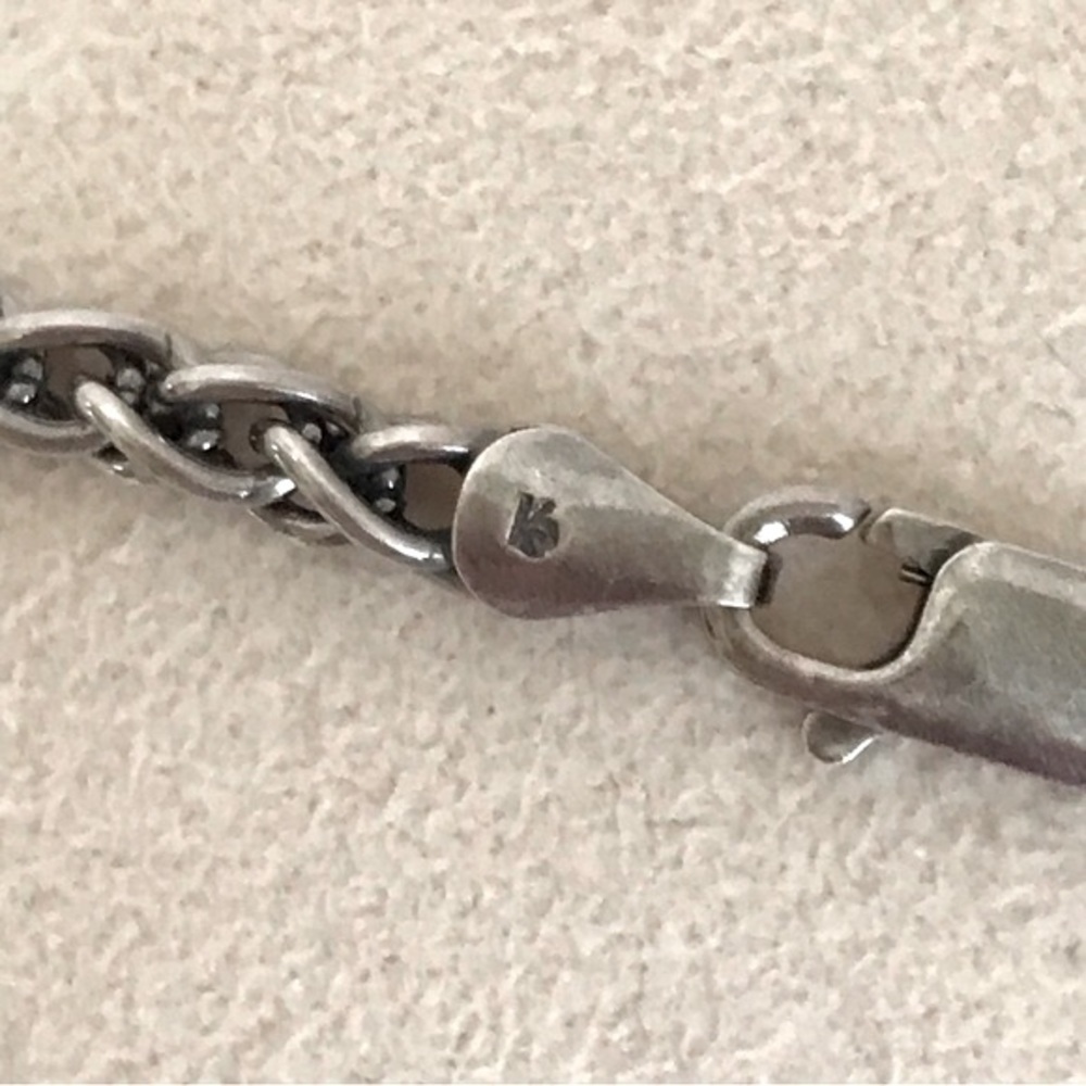 Vintage 925 Italy Sterling Silver Amethyst Peridot Filigree Necklace 18in 36.63g - Picture 10 of 17